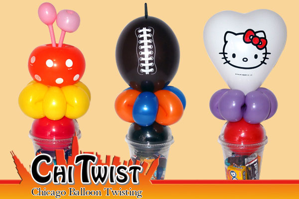 Flower Football Hellow Kitty Candy Cup Balloons