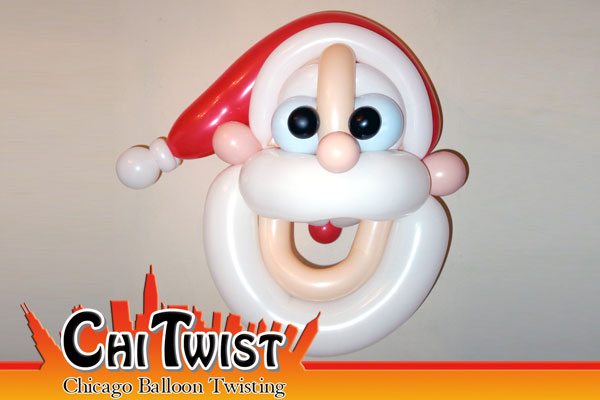 Santa Mask Christmas Balloon