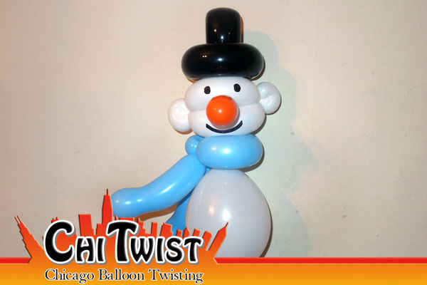 Snowman Christmas Balloon Animal