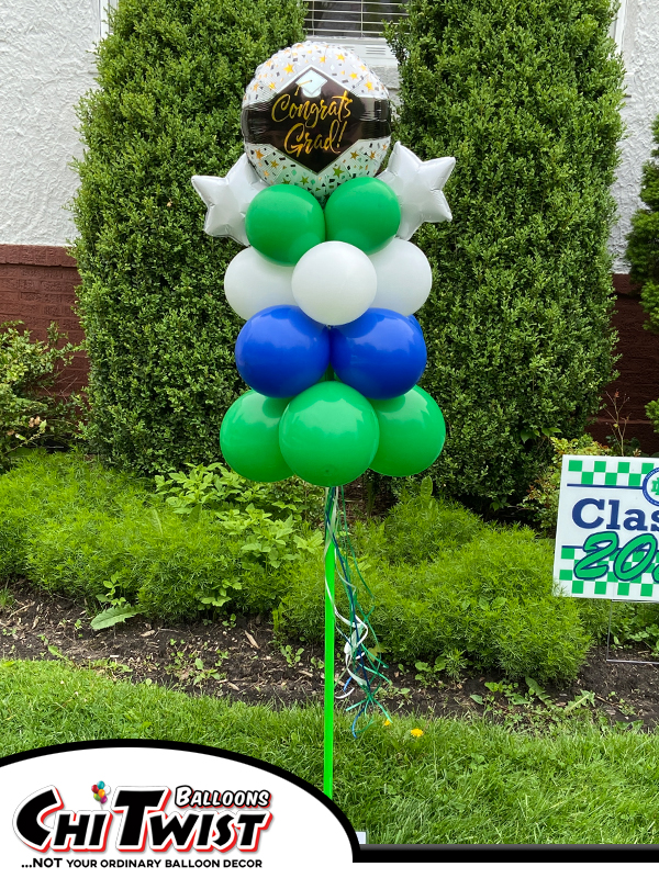 Simple Graduation Balloon Pole