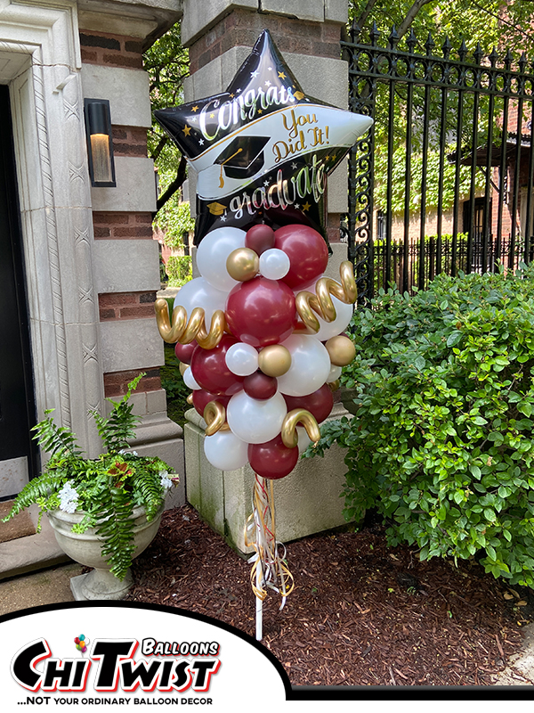 Graduation Garland Balloon Pole